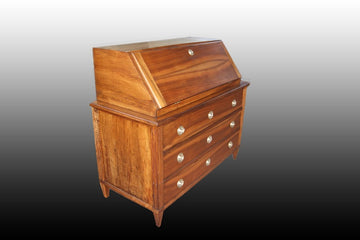 French Bureau Writing desk in cherry wood, Louis XVI style from the 1700s
