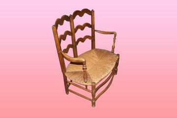 Provençal sofa from the late 19th century with cane seat
