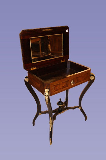 Superb French Dressing Table from 1800 Napoleon III with bronzes and inlays
