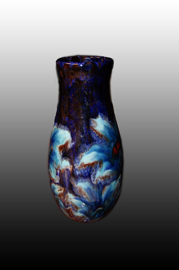 French glass effect ceramic vase