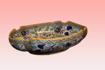 French plate in richly decorated ceramic