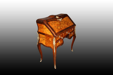 Antica ribaltina francese del 1800 in palissandro e bois de rose
