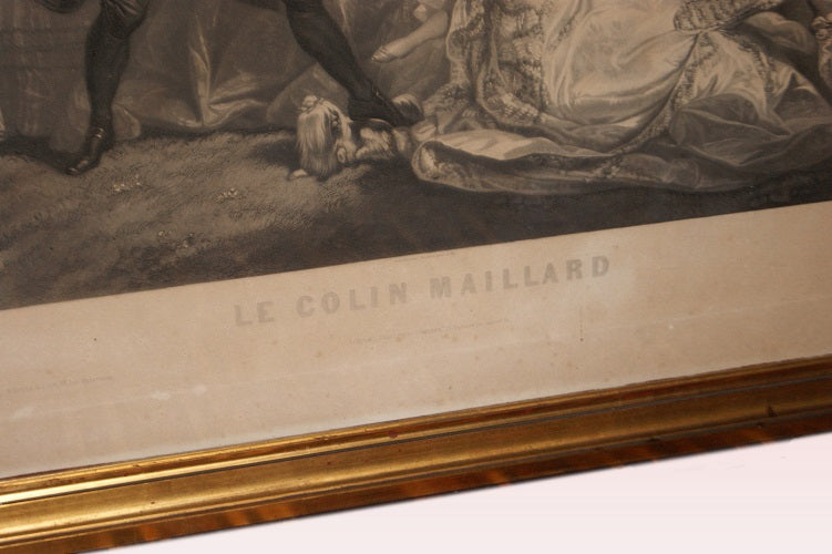 Coppia di bellissime stampe antiche francesi del 1800 con personaggi