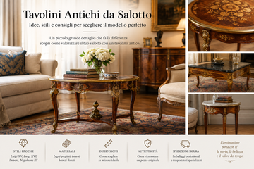Tavolini antichi da salotto: idee, stili e consigli per scegliere il modello perfetto