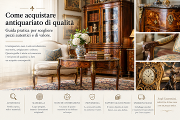 Come acquistare antiquariato di qualità: guida pratica per scegliere pezzi autentici e di valore