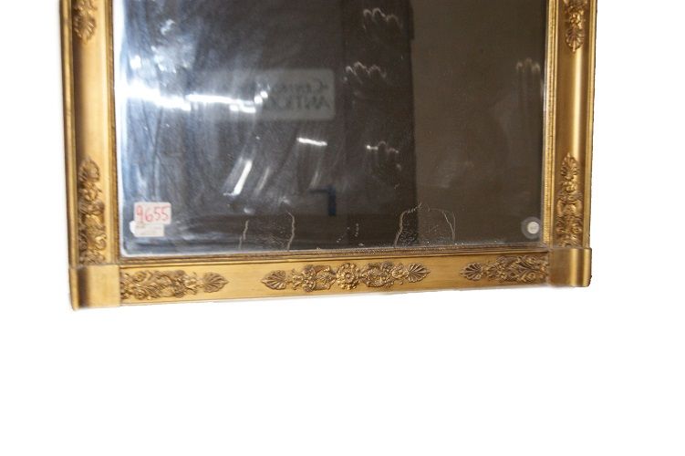 Antica bellissima specchiera Impero dorata del 1800 