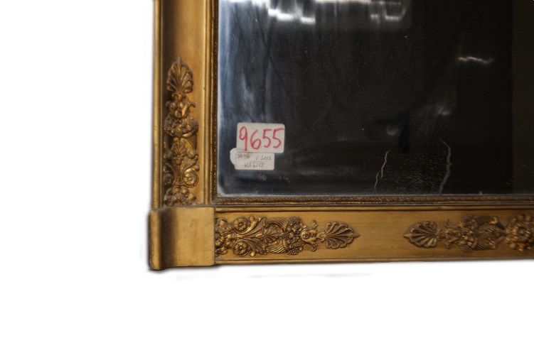 Antica bellissima specchiera Impero dorata del 1800 