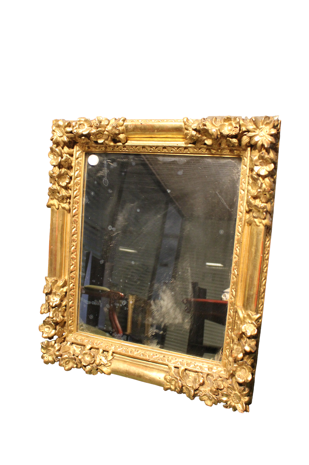 Miroir richement sculpté et doré - XIXe siècle