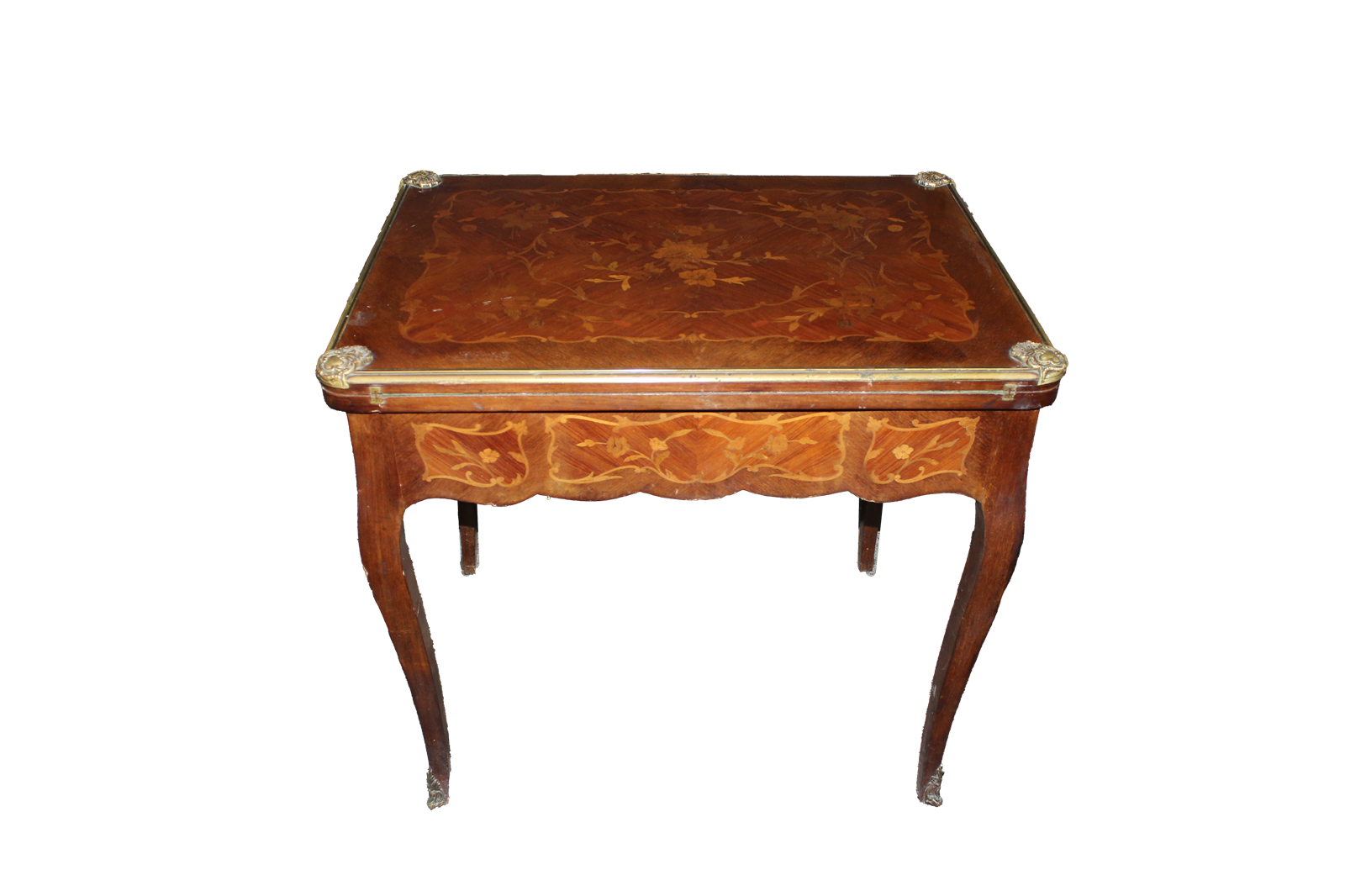 Elegante tavolino da gioco francese in stile Transizione, fine XIX secolo