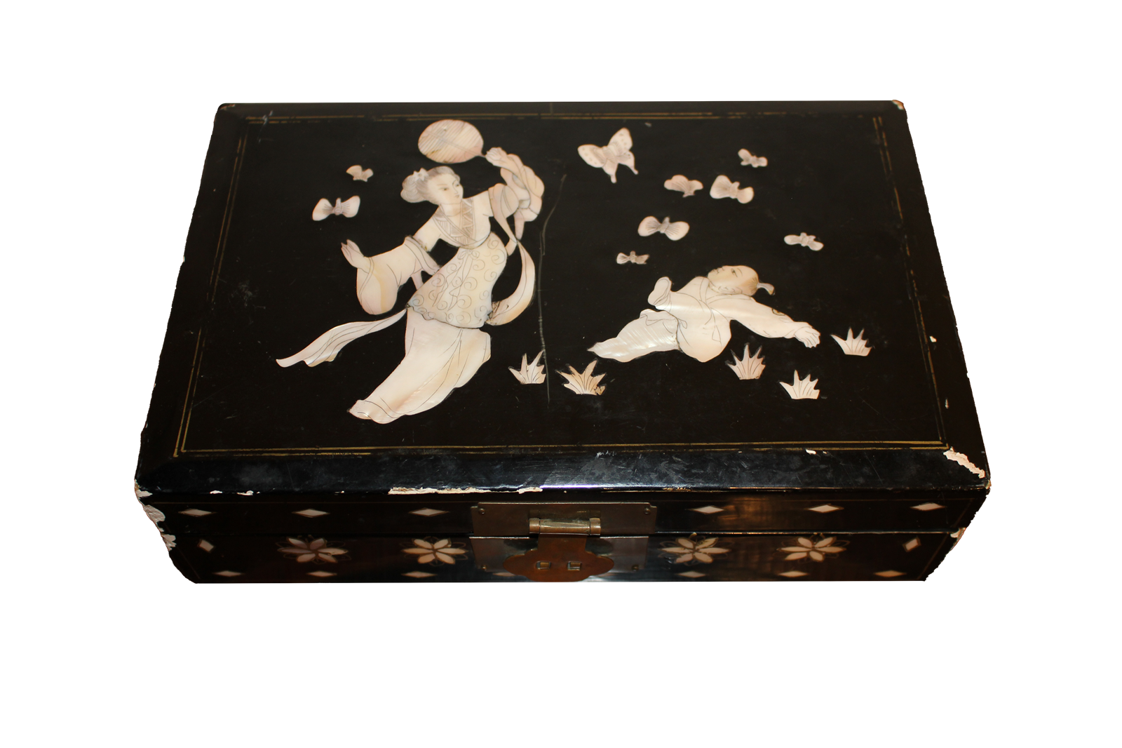 Boîte laquée orientale - XIXe siècle