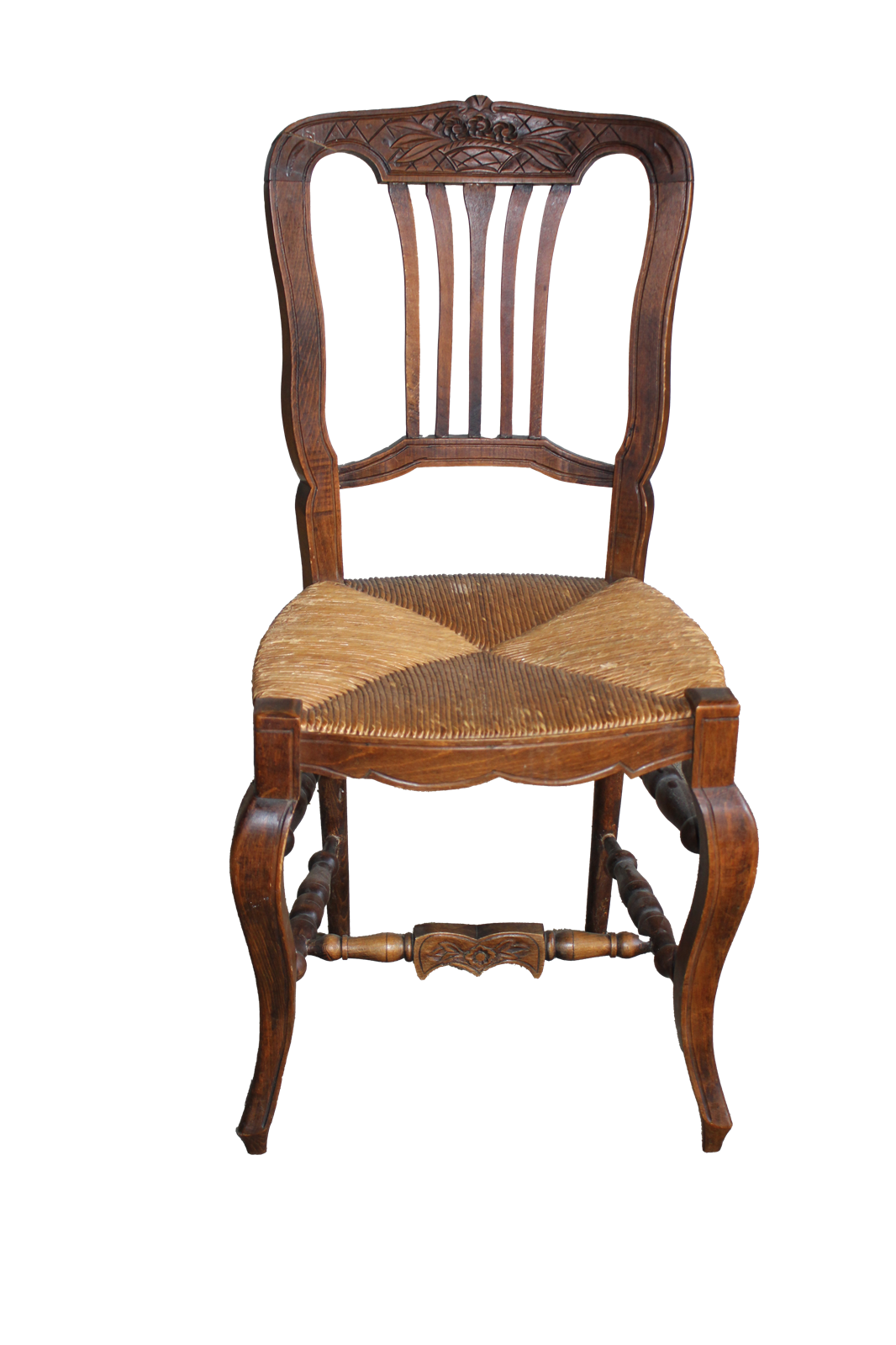 Groupe de 4 chaises provençales françaises de la fin du XIXe siècle