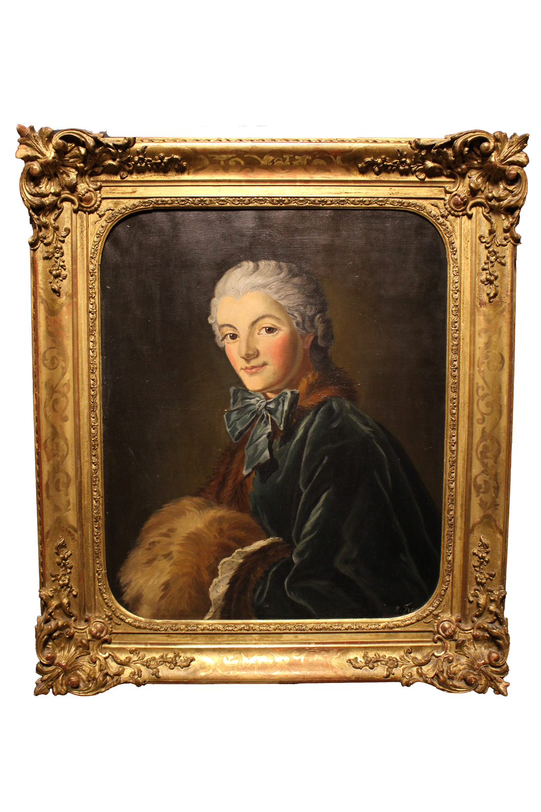 Huile sur toile représentant un noble - XIXe siècle