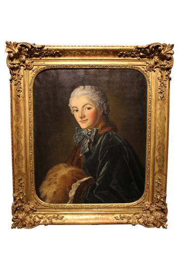 Huile sur toile représentant un noble - XIXe siècle