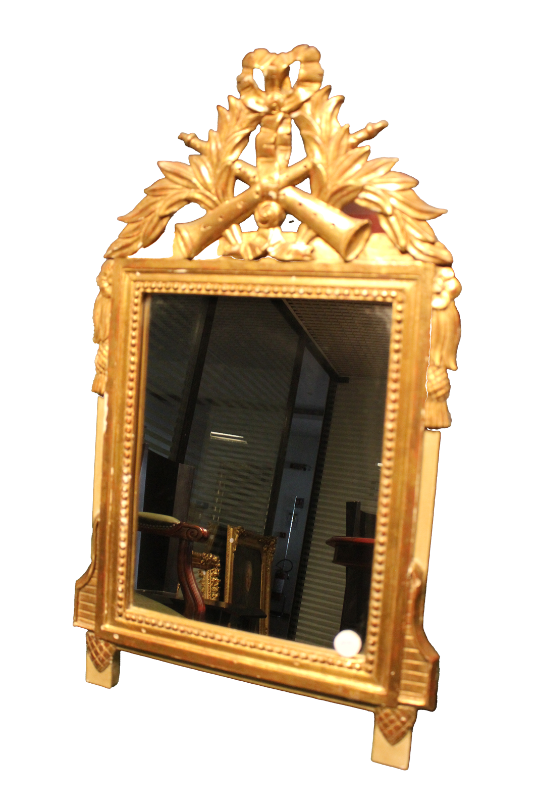 Miroir en bois doré de style Louis XVI – France, seconde moitié du XIXe siècle
