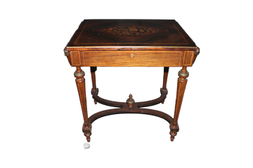 Louis XVI style winged table – second half of the 19th century