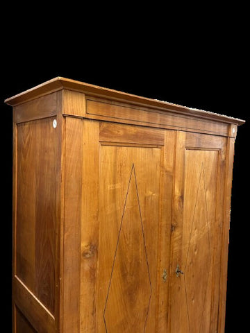 French Louis XVI Two-Door Cherrywood Wardrobe – Late 19th Century