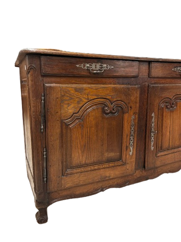 Credenza Bassa 2 Porte Stile Provenzale con cassetti In Castagno