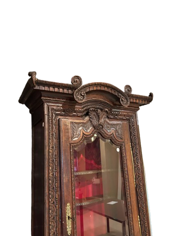 Particolarissima Vetrina Francese del 1800 riccamente Intagliata