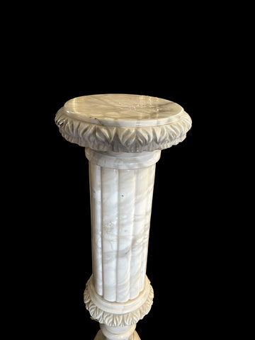 Colonna in Marmo bianco alta 98 cm Francia inizio XX secolo