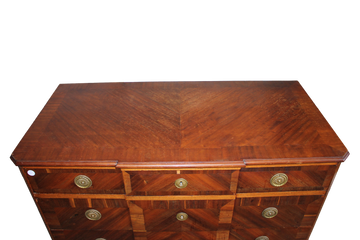 Louis XVI mahogany chest of drawers - mid-19th century