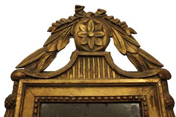 Small French Giltwood Mirror, Louis XVI Style, Late 18th Century