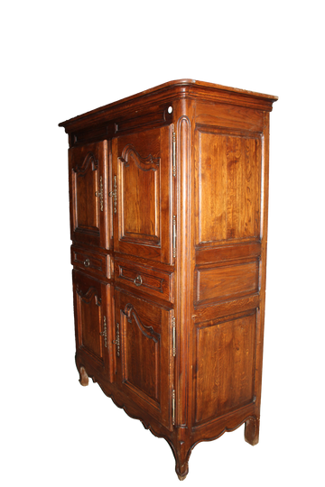Elegante stipo francese in rovere massello – fine XIX secolo, stile Provenzale