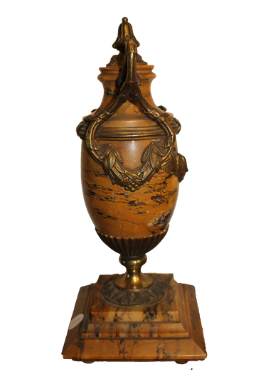 Paire de vases en marbre de style Empire français - XIXe siècle