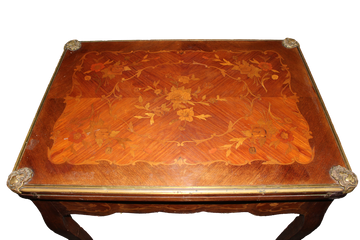 Elegante tavolino da gioco francese in stile Transizione, fine XIX secolo