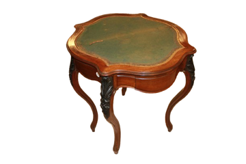 French Louis-Philippe Console Card Table in Mahogany – Second Half of the 19th Century