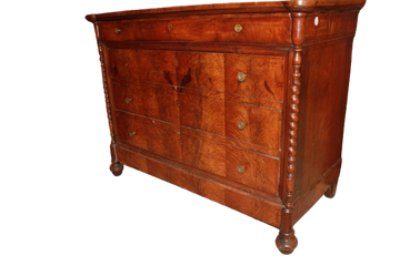 Cassettone Cappuccino Italiano di metà 1800 in Noce