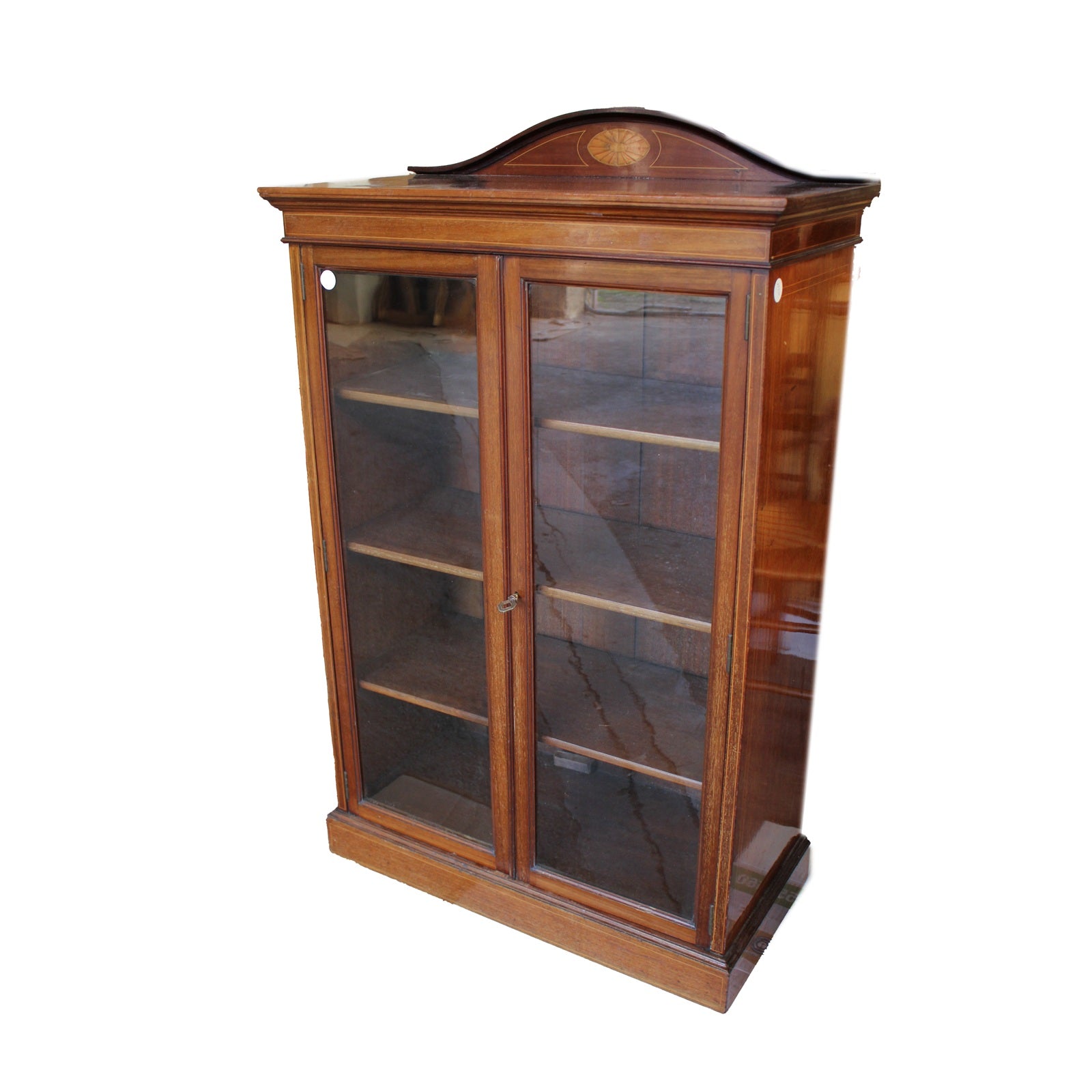 Vitrine Anglaise de Style Victorien en Acajou, Fin du XIXe Siècle