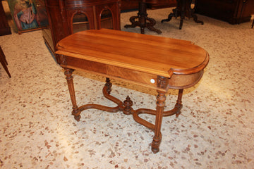 Side Table with Drawer in Louis XVI Style Walnut from the 1800s