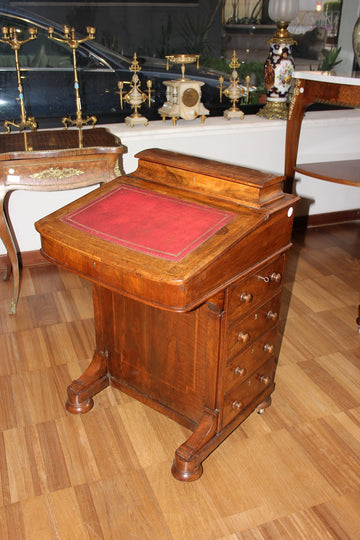 Davenport desk English Victorian style travel desk from the second half of the 19th century