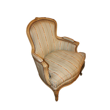 Pair of French Louis XV Armchairs in Lacquered Wood – Late 19th Century