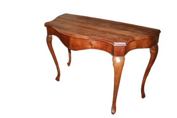 Grande Consolle Italiana Luigi Filippo in Legno di Noce