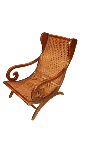 Fauteuil Français avec Repose-Pieds – Style Art Nouveau (Liberty), Début XXe Siècle