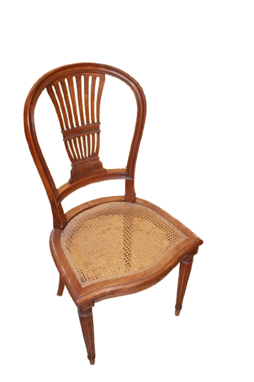 Ensemble de 6 Chaises Françaises Style Louis XVI en Noyer – XIXe Siècle