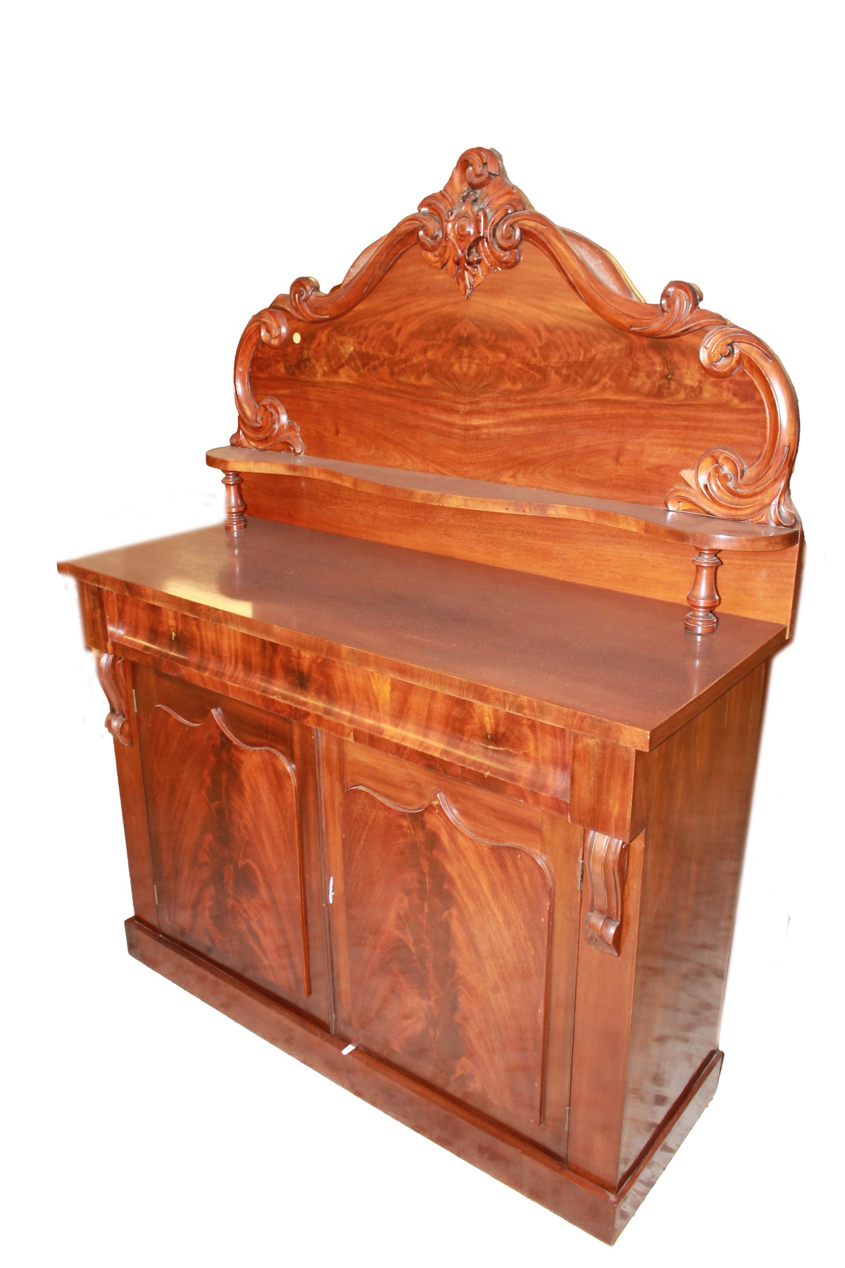 Northern European Biedermeier Mahogany Cabinet with Top Structure – Mi
