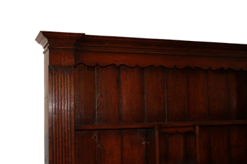 Grande Credenza Piattaia inglese di inizio 1800 in Rovere Scuro