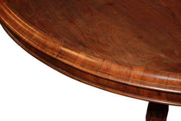 Tavolo Circolare Vittoriano in Legno Di Palissandro XIX secolo