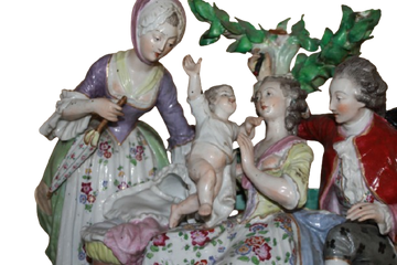 Gruppo di Porcellana Nord Europa del 1800