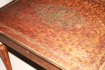 Tavolino con Alette in Radica di Maples Francese stile Luigi XVI