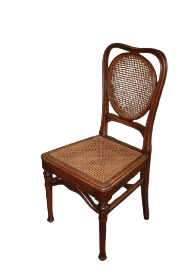 Gruppo di 4 sedie Thonet del XX Secolo in Paglia di Vienna