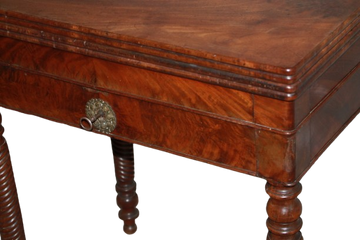 Tavolino da Gioco Stile Luigi Filippo in Radica XIX secolo