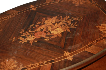 Petite Chiffonnière ancienne française style Louis XV en palissandre avec miroir, XIXe siècle