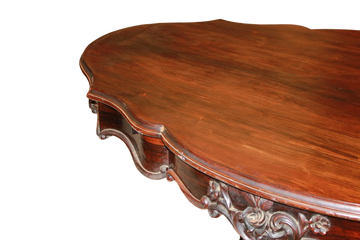 Tavolo da salotto francese stile Luigi Filippo in legno di Palissandro XIX secolo