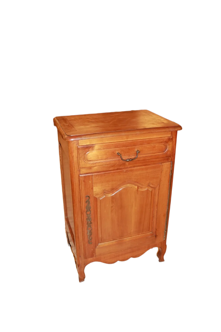 Piccolo Credenzino Provenzale in legno di Ciliegio ad 1 porta