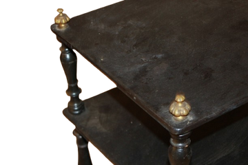 Etagere francese porta spartiti del 1800 ebanizzata