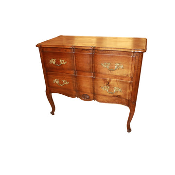 Piccolo Cassettone del 1800 Stile Provenzale in Legno di Noce