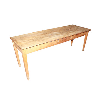 French Rustic Rectangular Table in Walnut, Late 18th–Early 19th Century
